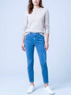 J. Crew Blue Corduroy Skinny Pants